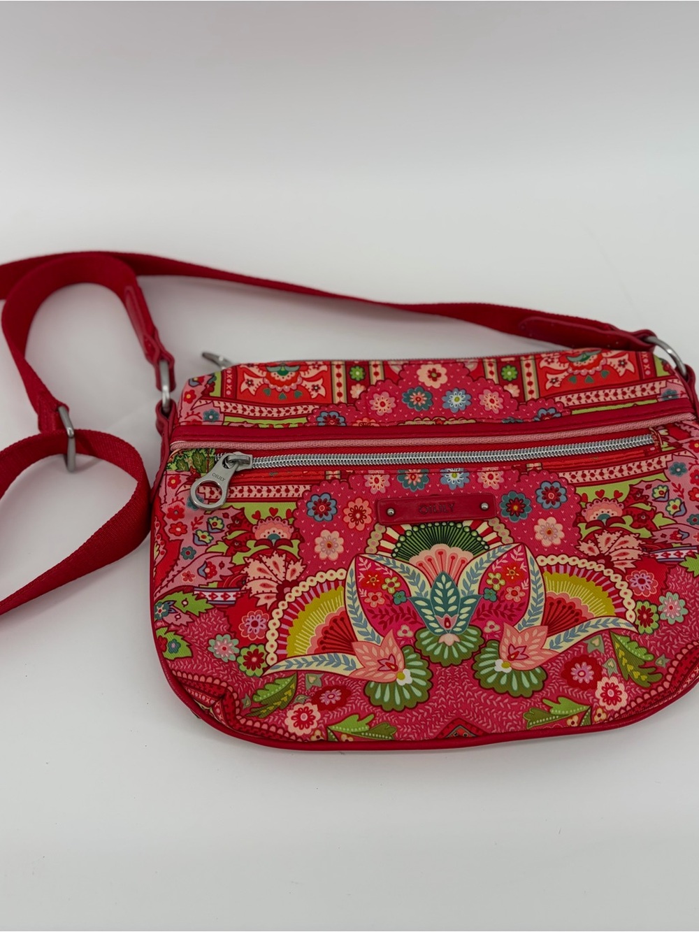 Oilily Red Paisley‎ Retried Shoulder/Crossbody Purse.